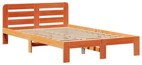 Cama com estante sem colchão 135x190 cm pinho maciço