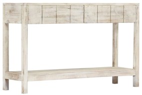 vidaXL Mesa consola 120x35x75 cm madeira de mangueira maciça