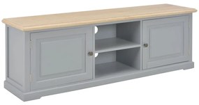 Móvel de TV 120x30x40 cm madeira cinzento