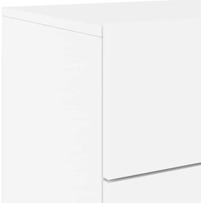 Mesa de cabeceira de parede com luzes LED branco