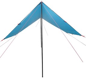 Lona de campismo 430x380x210 cm impermeável azul