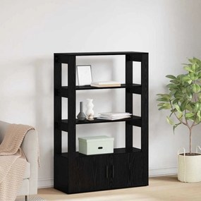 vidaXL Buffet Carvalho preto 30 x 80 x 119,5 cm Madeira processada