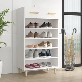 vidaXL Sapateira 60x35x105 cm derivados de madeira branco