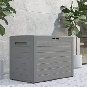 Caixa jardim de almofadas Lille 190L 78 x 44 x 55 cm cinzenta