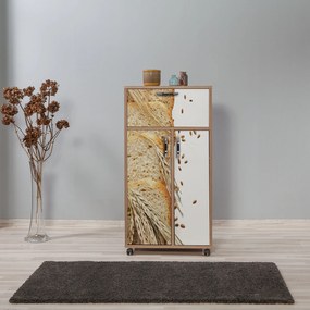 Armário Multiuso Kiler – Carvalho Sonoma – 60x116x36 cm