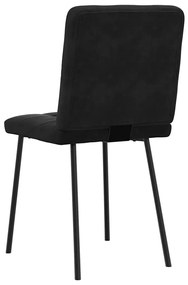 Cadeiras de jantar 2 pcs veludo preto