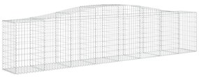 Cestos gabião arqueados 5 pcs 400x50x80/100cm ferro galvanizado