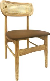 Conjunto de 2 Cadeiras Fiesole – Madeira de Faia Natural com Assento e