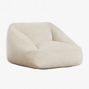 Puff Poltrona Estofada Thiago ↔︎ 110 Cm & Bombazina Castanho Trigo - Sklum