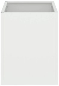Vaso de Jardim Branco 32 x 32 x 40 cm Aço laminado a frio