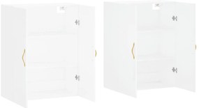 Armários de parede 2 pcs 69,5x34x90 cm branco
