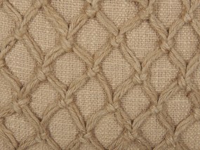 Almofada decorativa em algodão creme 45 x 45 cm COLLOMIA Beliani