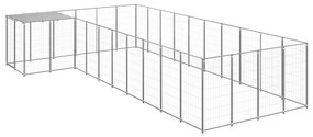 Canil 13,31 m² aço prateado