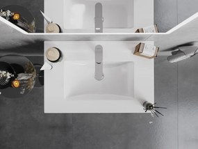 Mexen Atena lavatório embutido no balcão 71 x 46 cm, branco - 25017000