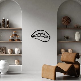 Acessório Decorativo de Parede Lips – Preto – 42 x 69 cm