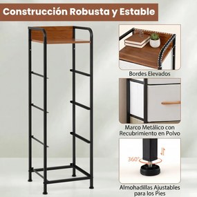 Cómoda de 4 gavetas com gavetas de tecido dobráveis e removíveis 31 x 28,5 x 99,5 cm, Estrutura metálica, Multicolorido