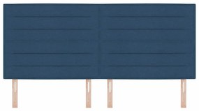 Cabeceira Design Lines Azul 200 cm Tecido