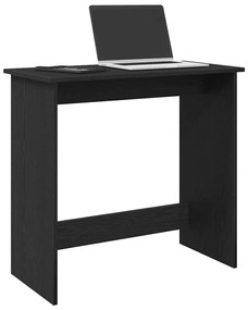 vidaXL Secretária 80x40x75 cm contraplacado preto