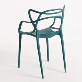Pack 4 Cadeiras Korme - Verde-azulado