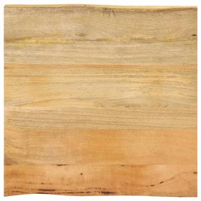 vidaXL Tampo de mesa c/ borda viva 80x80x2,5 cm mangueira maciça