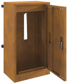 caixa de correio Ferro Enferrujado 30 x 23 x 55 cm Aço corten