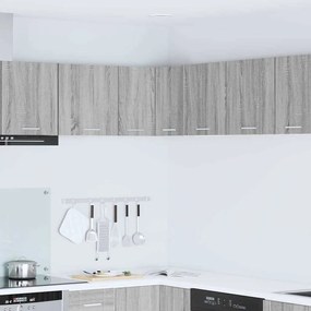 vidaXL Armário suspenso Cinza Sonoma e Branco 57 x 57 x 40 cm