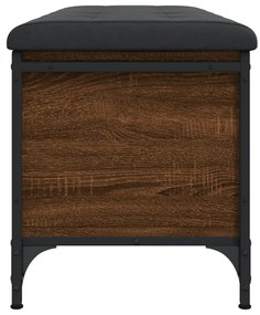 Banco arrumação 102x42x45cm derivados madeira carvalho castanho