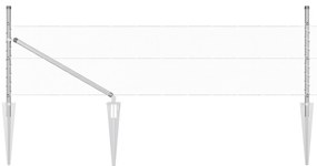 Cerca Hexagonal vidaXL 0.5x100 m Aço Galvanizado