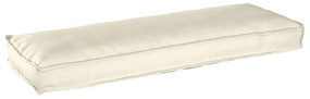vidaXL Almofada Creme 120 x 40 x 8 cm Tecido Oxford