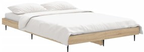 Estrutura cama s/ colchão derivados de madeira carvalho sonoma