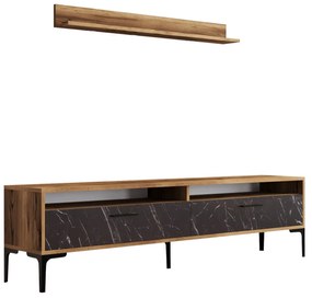 Unidade TV Istanbul – Nogueira e Preto – 180 cm x 47 cm x 35 cm