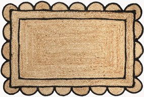 Tapete de entrada em juta Scallop