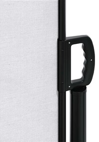Toldo lateral retrátil 117x300 cm branco