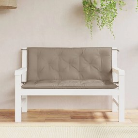 Almofadões banco jardim 2 pcs tecido oxford cinza-acastanhado