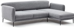 Sofá-Cama de Canto Venus – Cinzento – 265x80x163 cm