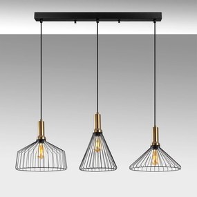 Candeeiro Chandelier Dear – Preto Antique – 104 x 34 cm