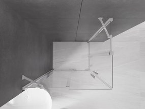 Mexen Velar Duo cabina de duche deslizante 90 x 80 cm, transparente, cromado - 871-090-080-02-01
