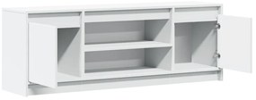 Móvel de TV com luzes LED derivados de madeira branco