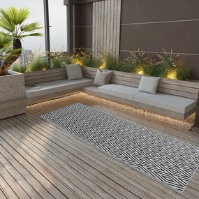 Tapete de exterior 80x250 cm ARAKIL PP preto