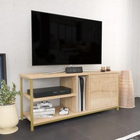 Móvel TV Neola – Ouro Carvalho – 120 cm x 35,3 cm x 50,8 cm