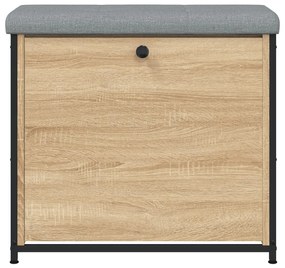 Banco sapateira c/ gaveta articulada 62x32x56cm carvalho sonoma