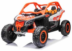 Carro elétrico Can-am 4x4 Maverick, laranja, 2 lugares, suspensão dianteira e traseira, controle remoto Laranja Licenciado