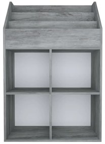 Suporte revistas infantil 71x30x114 cm aglom. cinzento cimento