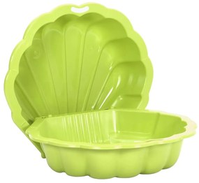 vidaXL Caixas de areia 2 pcs 77x87x21 cm plástico verde