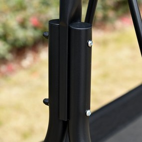 Baloiço de Jardim de 2 Lugares Baloiço com Teto Ajustável em Ângulo pa