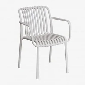 Pacote de 2 cadeiras de jardim Wendell com braços Cinza - Sklum