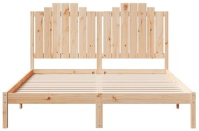 Cama extra longa sem colchão 160x210 cm madeira maciça