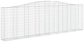 Cestos gabião arqueados 6pcs 400x30x120/140cm ferro galvanizado