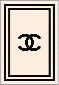 Tapete Capri – 50x80 – Bege e Preto