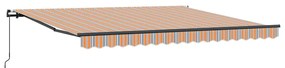 Toldo Retrátil Manual Multicolor 400 × 300 cm Poliéster